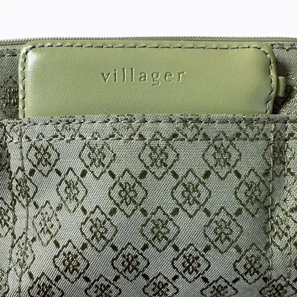 Retro Argyle Wristlet Clutch Mini Compact Bag Wallet Mint Green Diamond Pattern